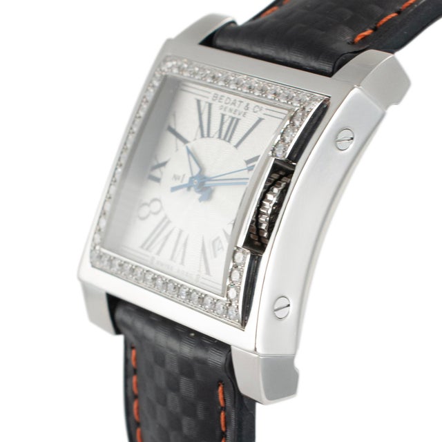 Bedat & Co. Geneve N01 31.50mm 114.030.100 Diamond Bezel Stainless Steel Watch For Sale - Image 4 of 8