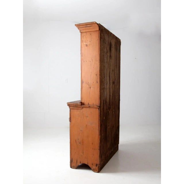 Wood Antique Farmhouse Hutch For Sale - Image 7 of 11