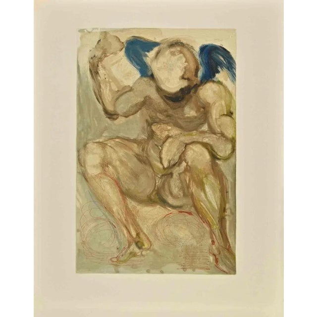 Modern Salvador Dali, The Divine Comedy: The Angel of Mercy, Woodcut, 1963 For Sale - Image 3 of 3