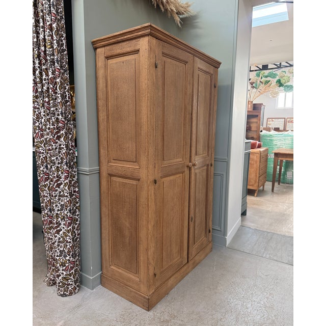 Parisian Oak Wardrobe, 1950s For Sale - Image 8 of 14