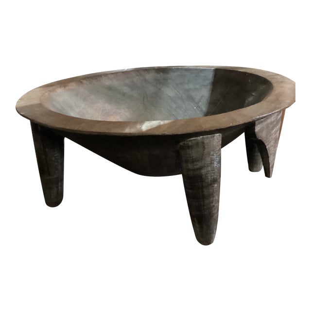 Early 20th Century Hand-Carved Wood Kava Bowl From Fiji For Sale