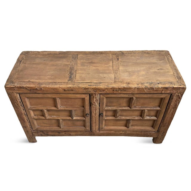 Early 20th Century Antique Brick Elm Sideboard For Sale - Image 5 of 10
