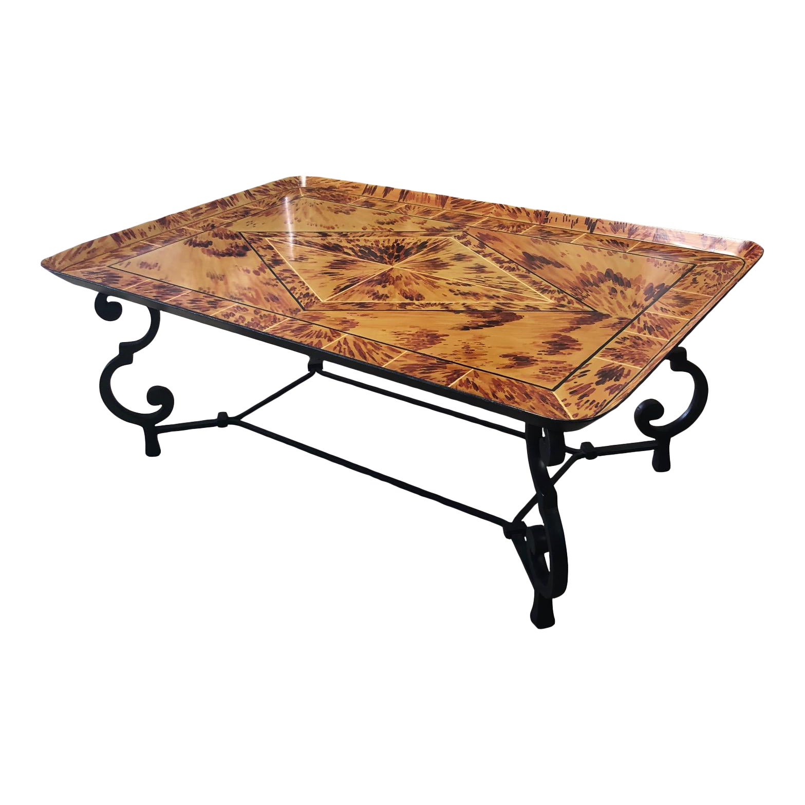 Hollywood Regency Tortoise Tray Coffee Table Chairish