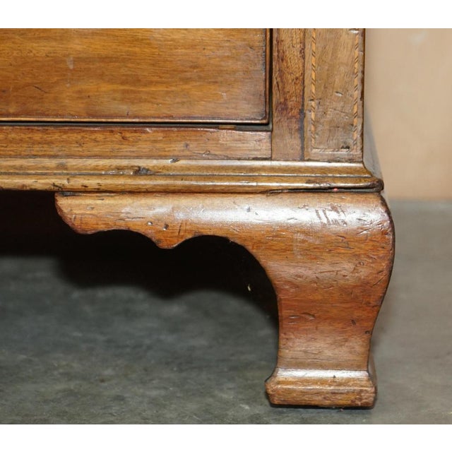 Large Sheraton Revival Chippendale Hardwood Chest of Drawers, 1860s For Sale - Image 6 of 18