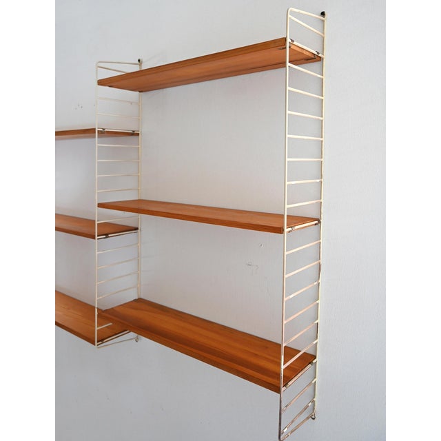 Scandinavian Fir Shelf System, 1960s For Sale - Image 4 of 8