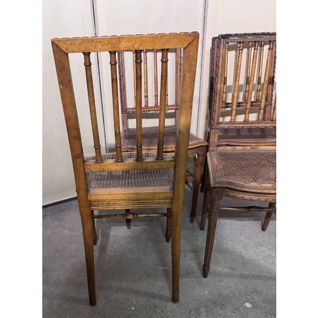 Louis XVI Chairs in Carved Wood, Set of 4 For Sale - Image 6 of 9