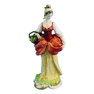 20th Century Porcelain Figurine by Giuseppe Cappè in the style of Capodimonte, Italy For Sale
