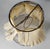 Early 20th Century 20th Century Italian Floral Tole Ware Style Metal Boudoir Table Lamp With Distressed Shade For Sale - Image 5 of 12