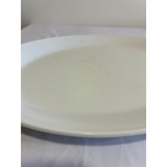 Johnson Brothers Vintage Johnson Brothers White Ironstone Serving Platter, England For Sale - Image 4 of 7