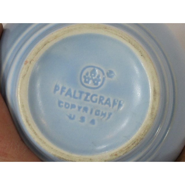 This set of 2 vintage Pfaltzgraff light blue coffee cups mugs is a charming addition to any collection. Made in the United...