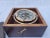 Brass Boat Compass in Varnished Wood Box For Sale - Image 9 of 11