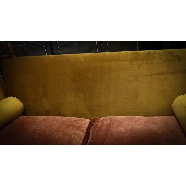 Tiplady 3-Seater Sofa in Butterscotch and Salmon Velvet from George Smith, 2010s For Sale - Image 18 of 18
