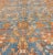 Botanical Design Persian Malayer Antique Rug in Blue, Rust, and Orange Tones For Sale - Image 9 of 12