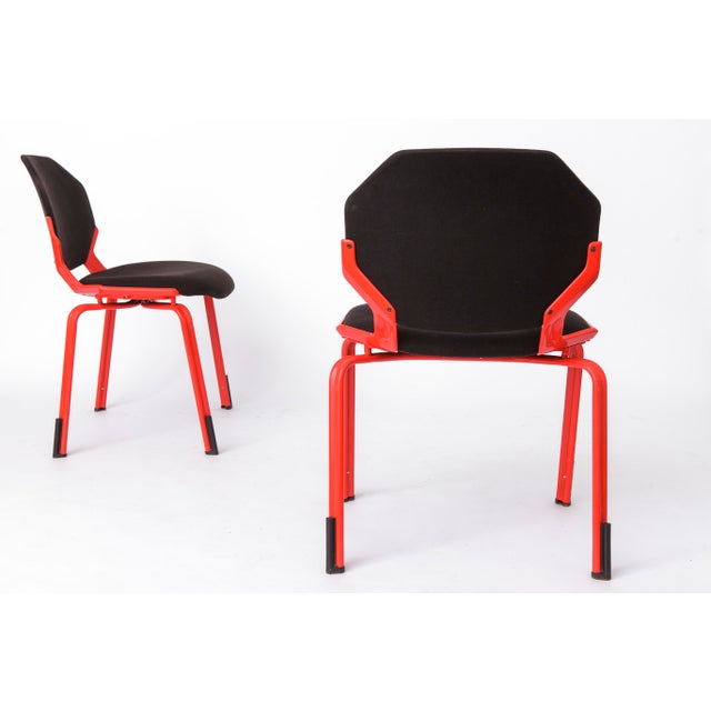 1990s Space Age Chairs by Hartmut Engel for Fröscher, 1980s, Set of 4 For Sale - Image 5 of 10