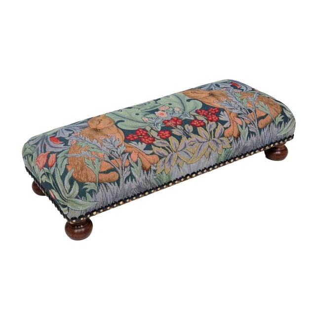 English Morris Hares Narrow Stool For Sale - Image 3 of 3