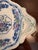 Antique Copeland Spode Shell Serving Dish in Blue and White for London Heal & Son For Sale In Raleigh - Image 6 of 9