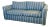 Coastal Blue & Yellow Stripe Sofa Pull Out Sleeper Couch For Sale