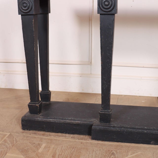 English Breakfront Console Table For Sale - Image 3 of 11