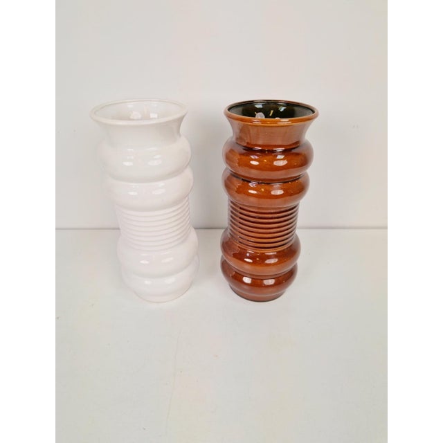 720/30 Ceramic Vase from Alfred Klein, West Germany, 1970s, Set of 2 For Sale - Image 6 of 7