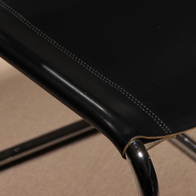 Metal Cantilever Chair in Black Leather by Mart Stam for Thonet, Germany, 1926 For Sale - Image 7 of 18