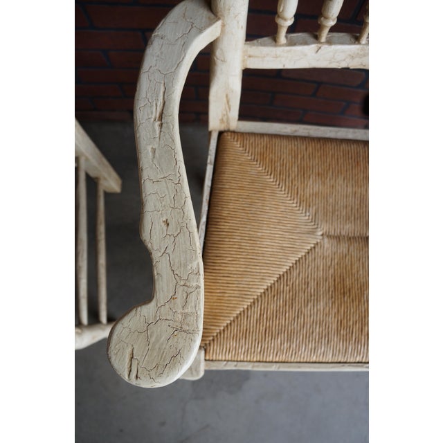 Rustic Farmhouse Dining Table and Pair of Arm Chairs For Sale - Image 14 of 17