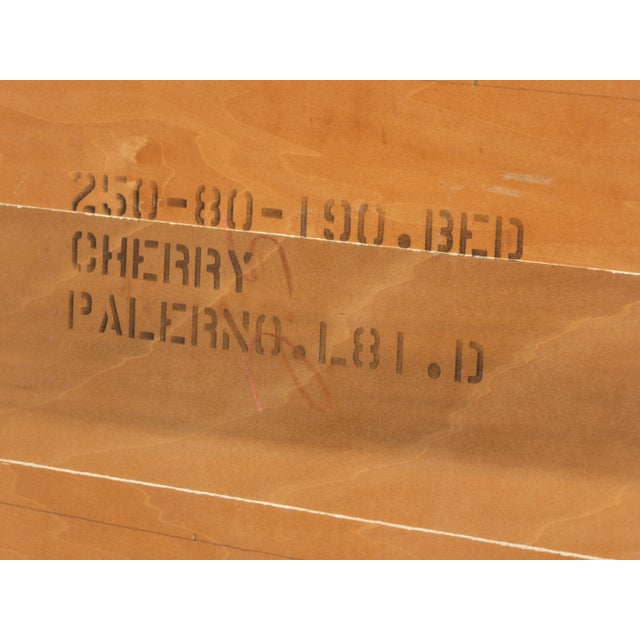 1950s Mid Century Modern Solid Cherry Wood King Headboard For Sale - Image 12 of 13
