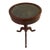 1930’s Mahogany Pedestal Felt Lined Lift Top Showcase Side Table by the Bombay Company For Sale