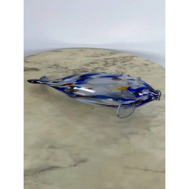 Murano glass fish, acute in Murano (VE) in 1970. Integro, it shows small scratches and signs of the time that do not...