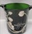 Art Nouveau Vintage Perrier-Jouët Green Glass Champagne Bucket With Champagne Flutes Set- 9 Pieces For Sale - Image 3 of 8