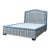 Vintage Upholstered Queen Bed Frame For Sale