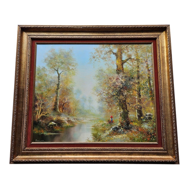 Julius Polek Landscape Oil Painting For Sale