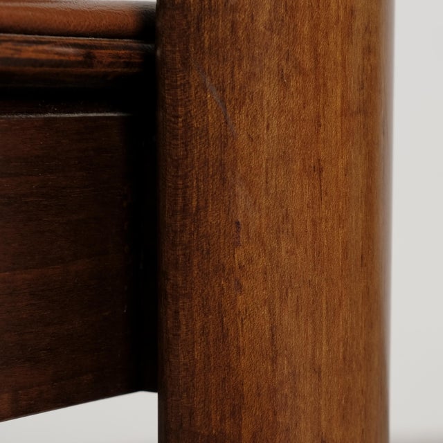 Vintage Model 122 Dining Chairs in Walnut by Vico Magistretti for Cassina, 1968, Set of 8 For Sale - Image 14 of 18