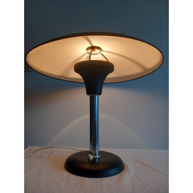 Table Lamp by Max Schumacher for Metallwerk Werner Schröder, Germany, 1930s, in Good conditions. Designed 1920 to 1949...