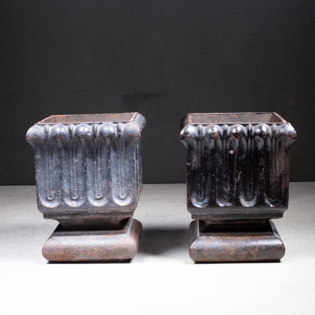 Victorian 19th C. Architectural Cast Iron Column or Post Bases c.1890 For Sale - Image 3 of 8