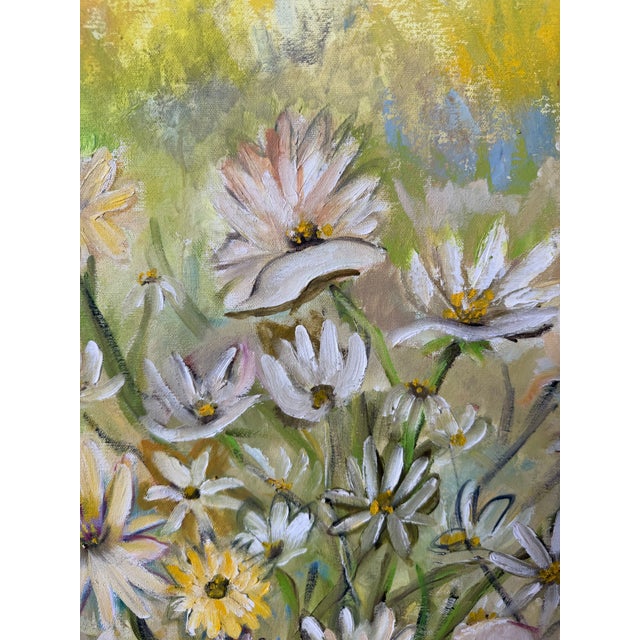 Wood 1970s Vintage Floral Still Life Oil Painting on Canvas – Framed For Sale - Image 7 of 10