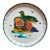 Vintage Japanese Kutani Mandarin Duck Motif Round Decorative Display Plate 9.75" For Sale