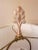 Hollywood Regency Vintage Stiffel Hollywood Regency Gilded Table Lamp With Torch Flame & Lamp Shade For Sale - Image 3 of 9