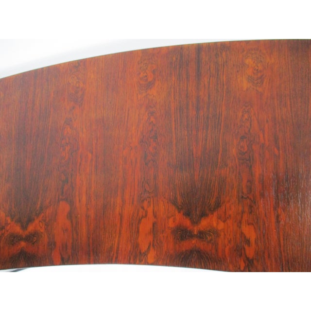 Mid 20th Century Milo Baughman Rosewood Chrome Sofa Table for Thayer Coggin For Sale - Image 5 of 11