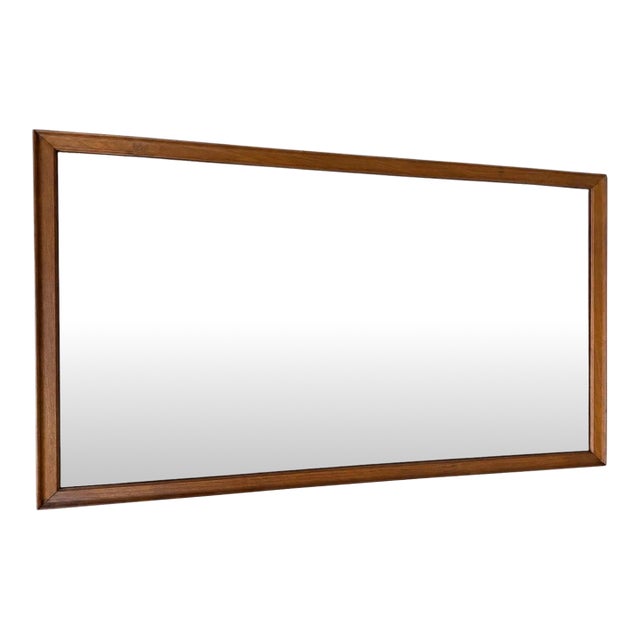Mid-Century Modern Drexel Walnut Wall Mirror For Sale