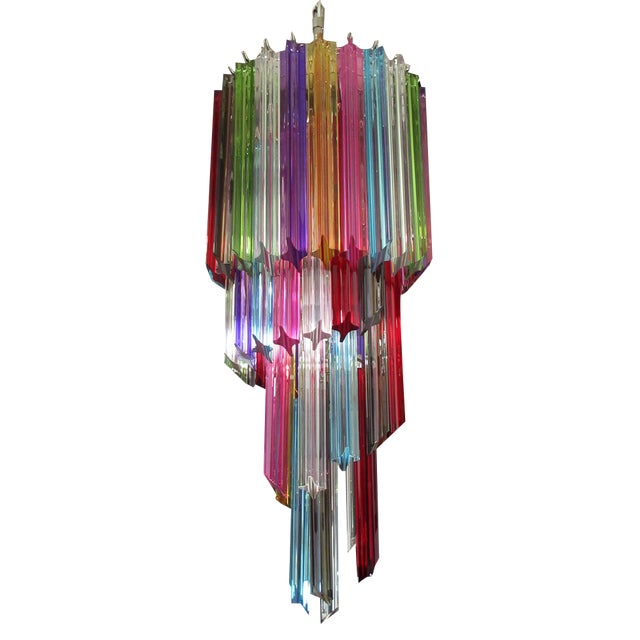 Murano Multicolor Mariangela Chandelier , 1990 For Sale