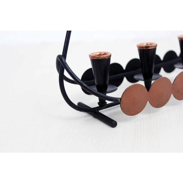 Scandinavian Drakkar Candleholder For Sale - Image 9 of 11