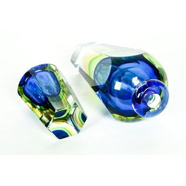 Large Mid Century Modern Murano Glass Perfume Bottle For Sale - Image 4 of 5
