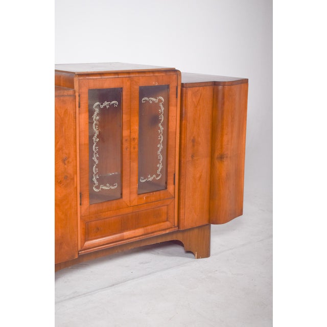European Art Deco Sideboard with Bar, 1920s For Sale - Image 9 of 16