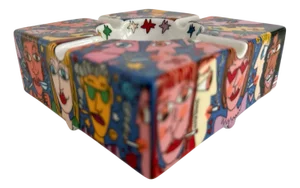 Limited Edition 2000 Ashtray by James Rizzi for Rosenthal / Philip Morris, 1991