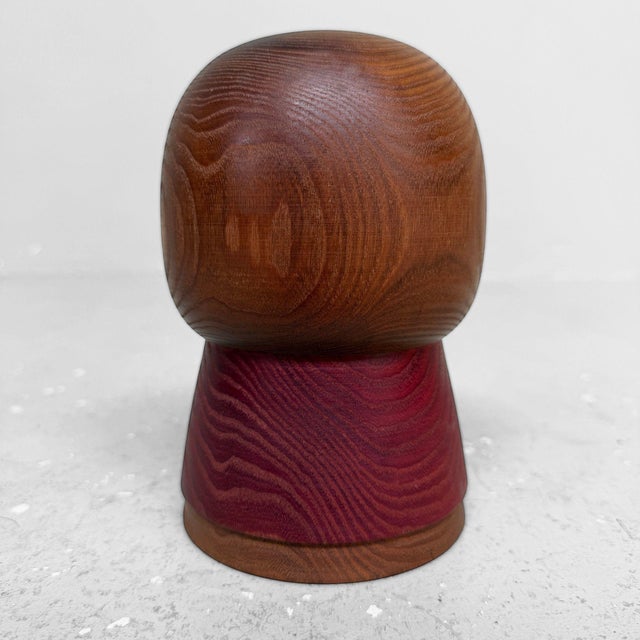 Shōwa Japanese Kokeshi by Issetsu Kuribayashi, 1970 For Sale - Image 6 of 11
