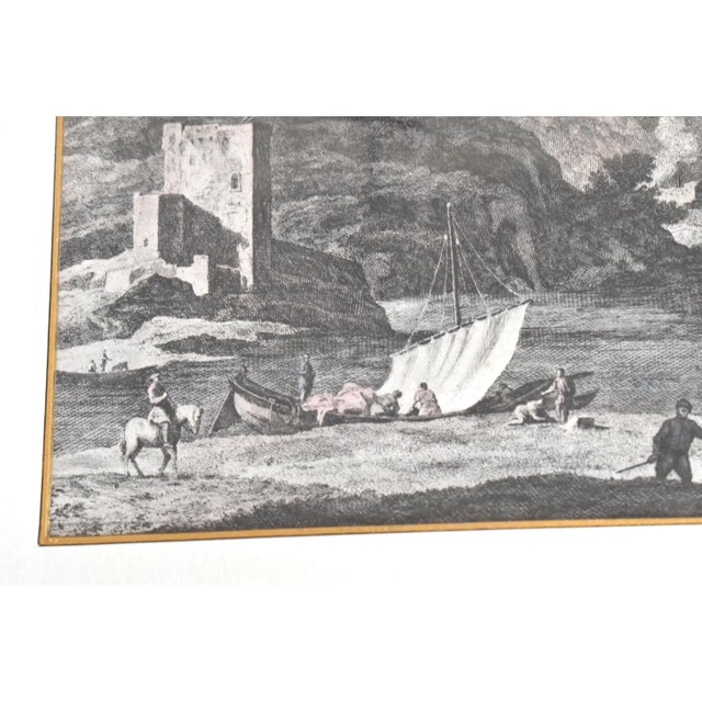 Cream 18th Century Engraving of a Marco Ricci Landscape by Giovanni Volpato For Sale - Image 8 of 10
