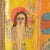 Textile Madonna with Jesus and Saints, Tempera on Panel For Sale - Image 7 of 10