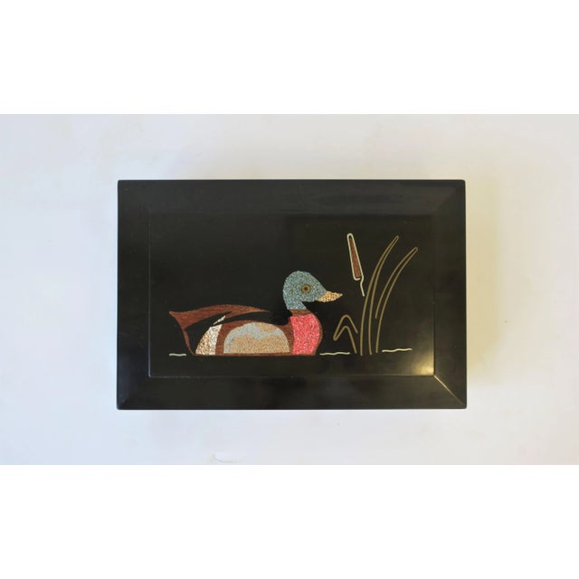 Black Black Box with Mallard Duck For Sale - Image 8 of 13