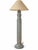 Metal 1980s Postmodern Blue-Gray Twisted Column Floor Lamp With Cream Empire Shade For Sale - Image 7 of 14