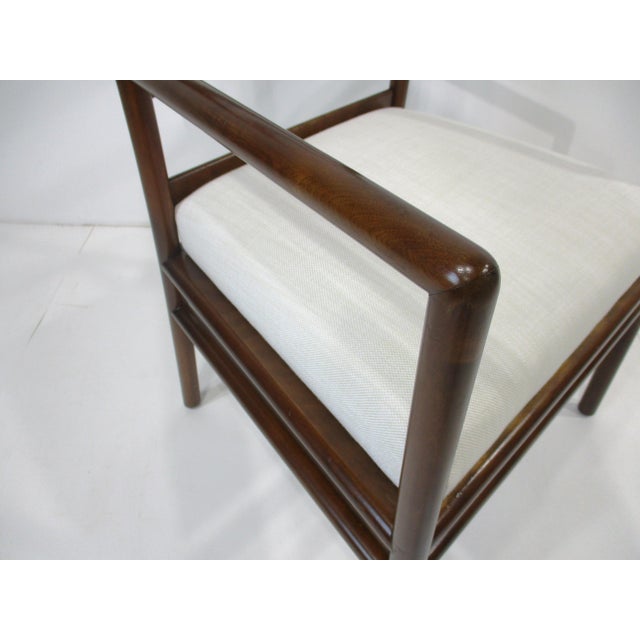 t.h. Robsjohn Gibbings Ladder Back Arm Chairs For Sale - Image 12 of 16